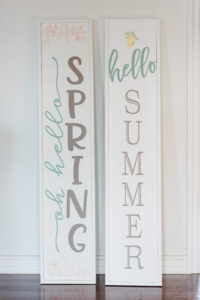 Oh Hello Spring & Hello Summer Porch Sign