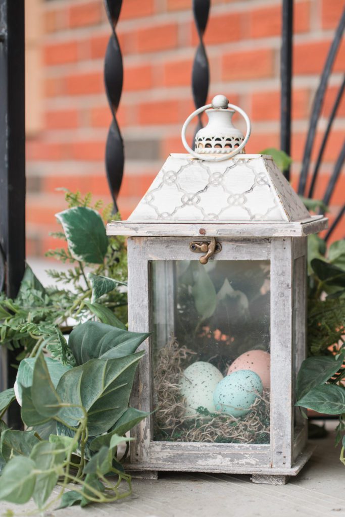 spring lantern with eggs