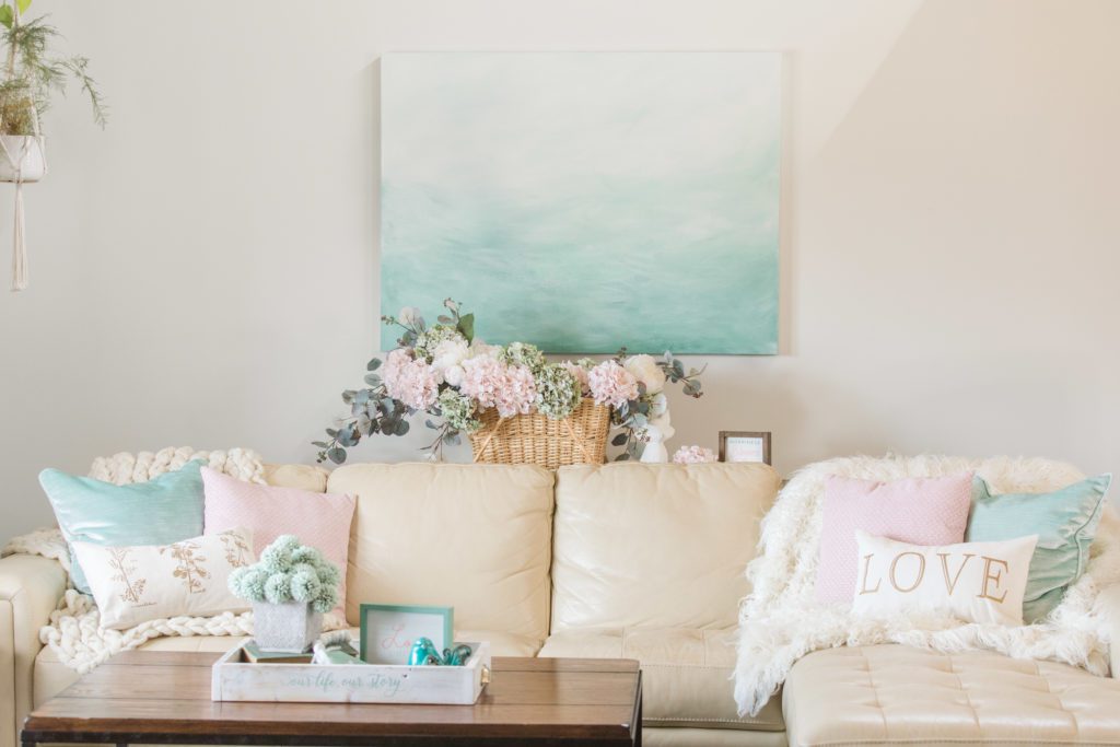 Spring Living Room decor