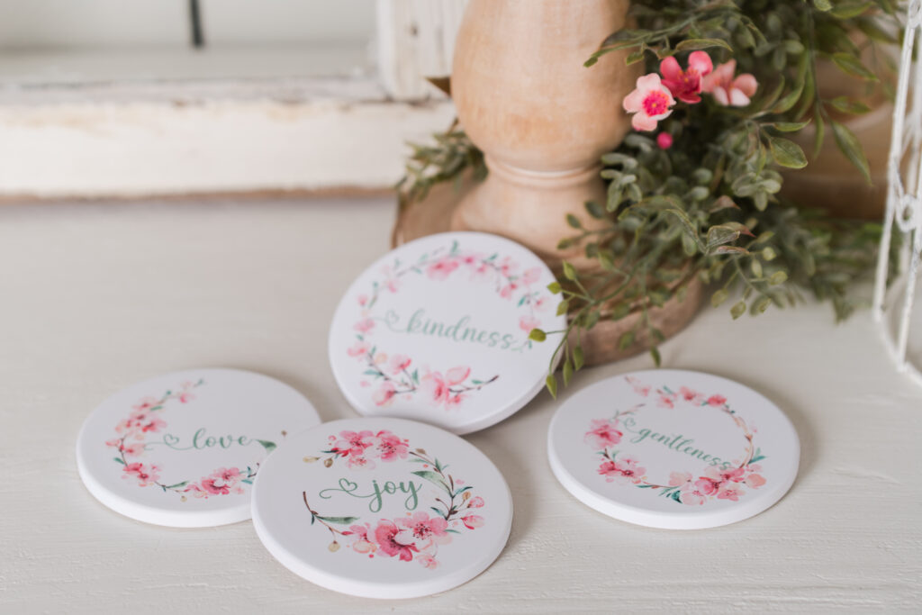 spring bloom coasters