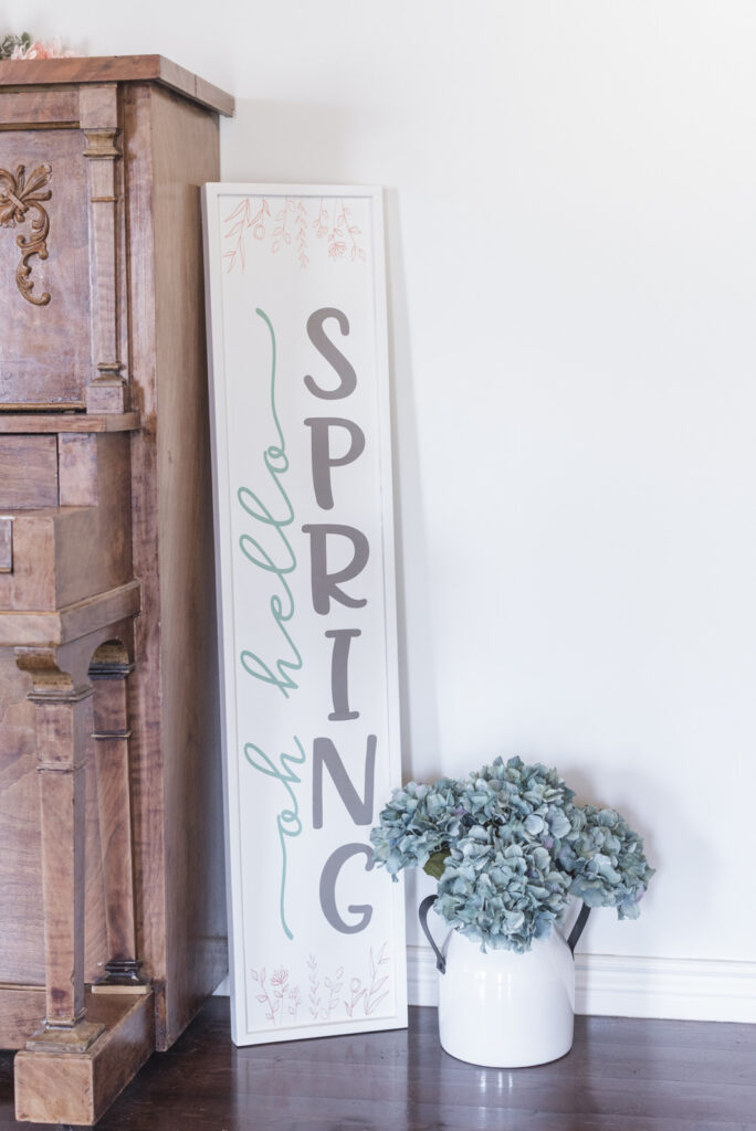 spring porch sign