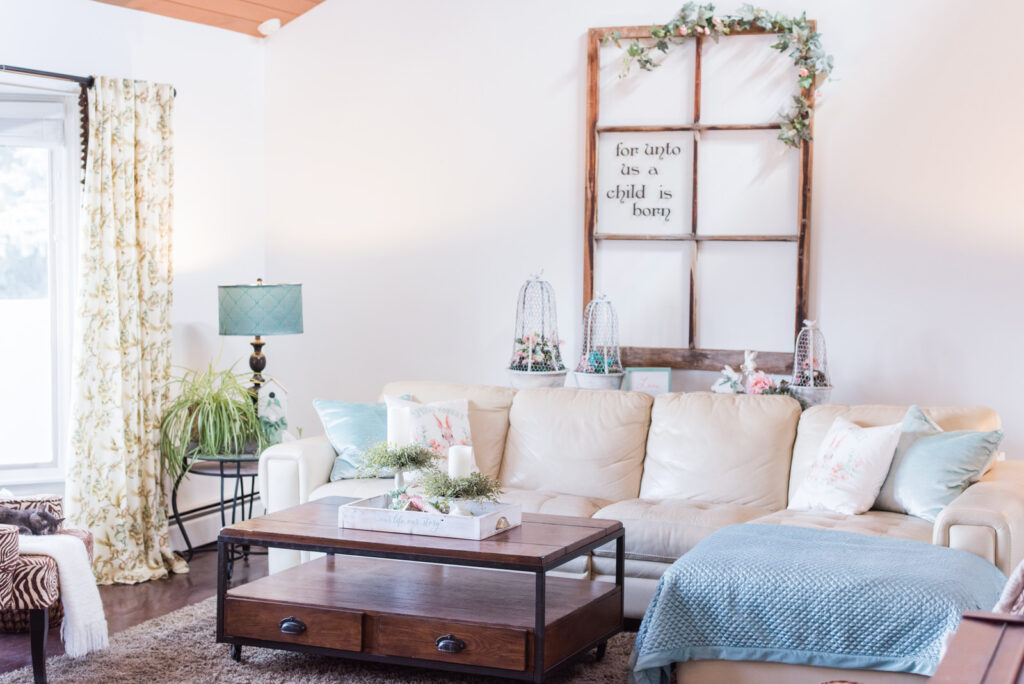 Spring Living Room decor