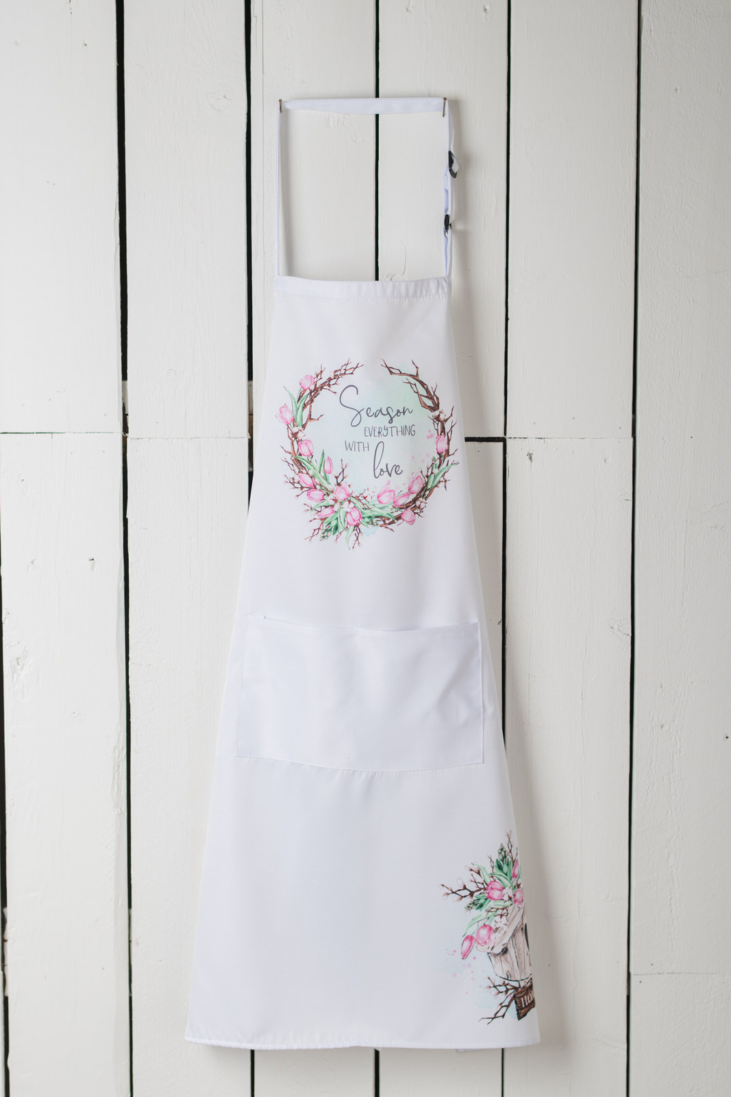 Farmhouse spring garden apron