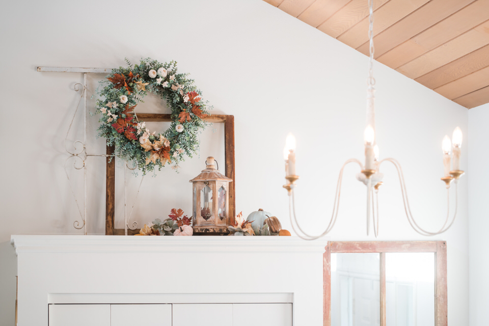 fall Decor above entryway closet Decorating for Fall - Let's Make Our Homes Cozy! 