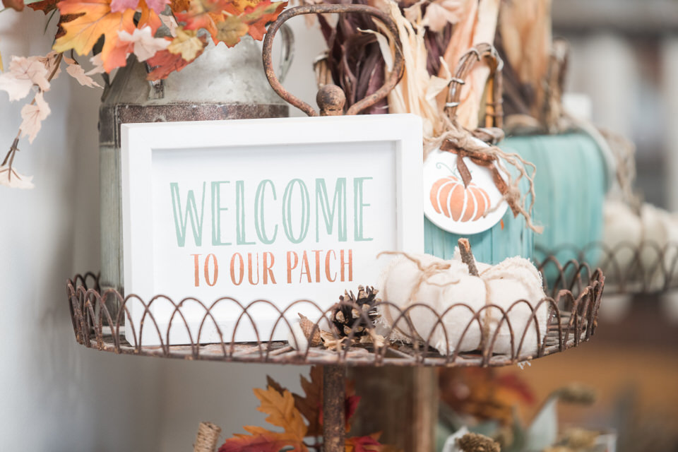 Fall Tiered Tray Decor