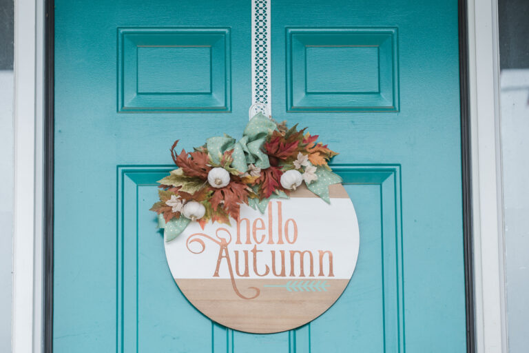 Fall Front Step Decor Ideas - At Home With Chic & Grace