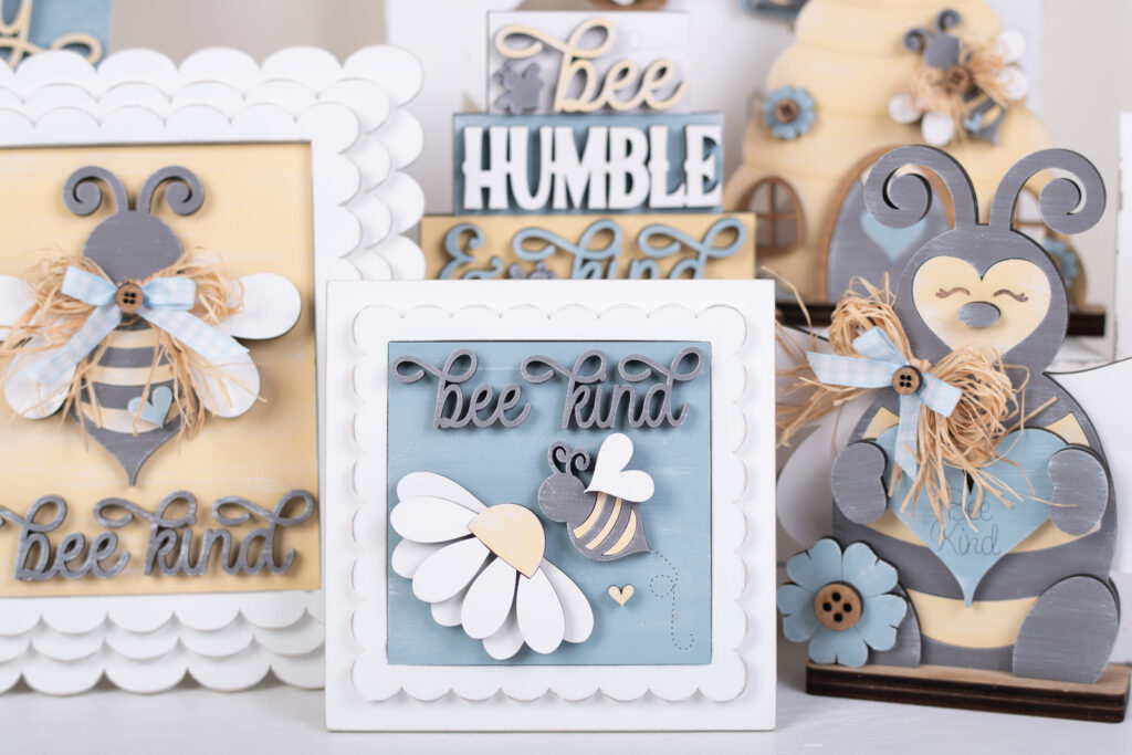 Bee Kind Interchangeable square frame