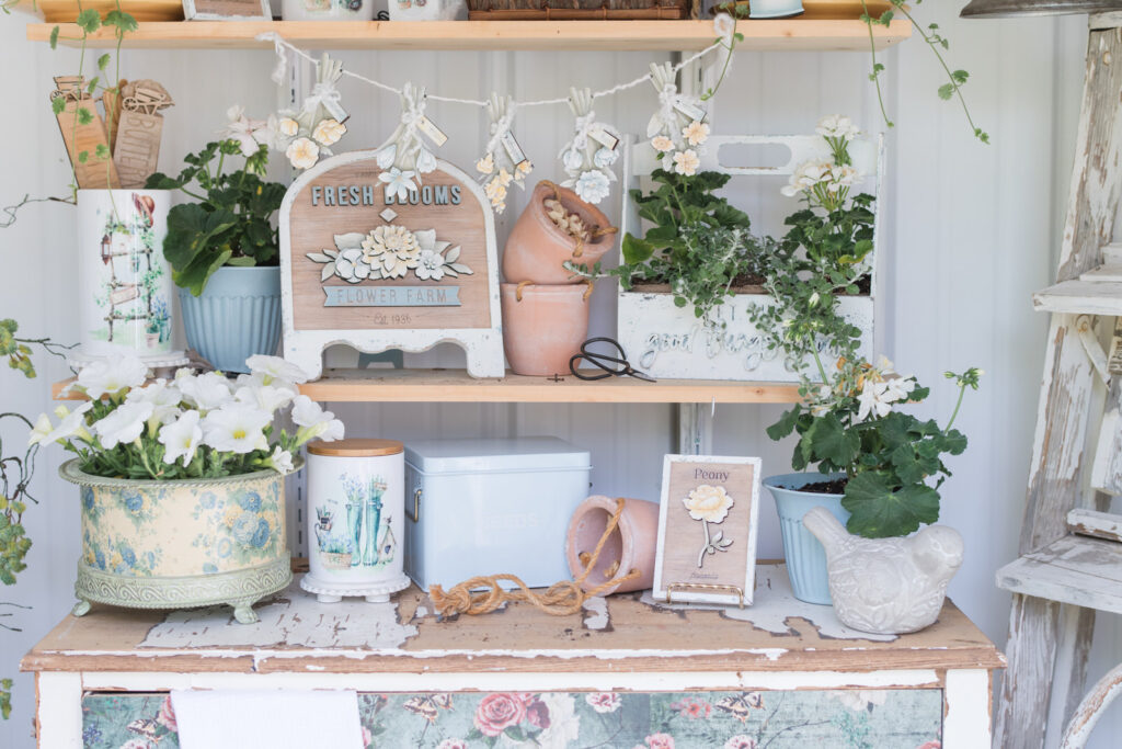 Laser cut wood pieces to paint for summer decor.