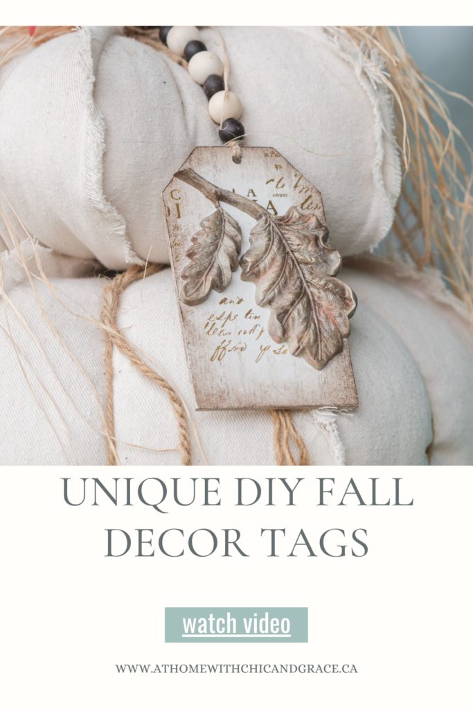 Fall tags with IOD Mold & Resin