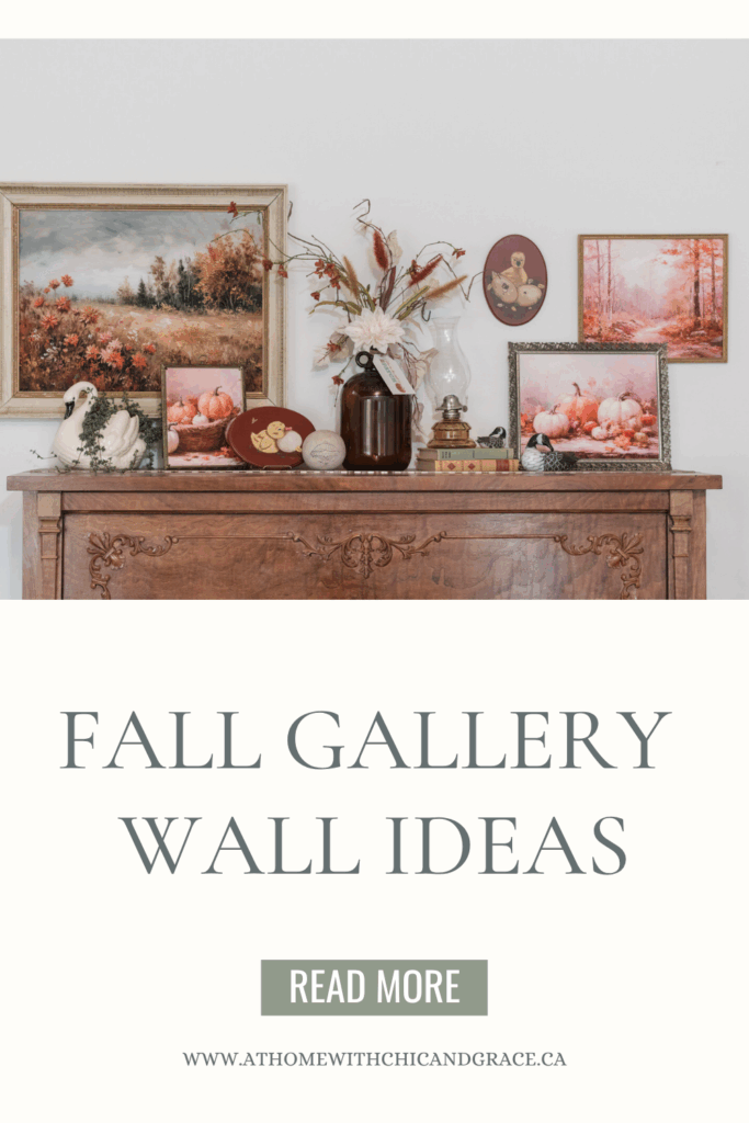 fall wall gallery pin for Pinterest