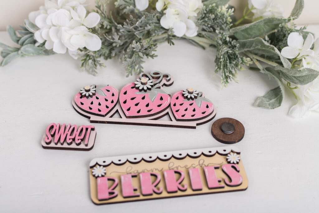 strawberry inserts painted for truck and braedboard