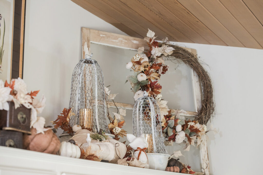 fall styled kitchen cupboard tops