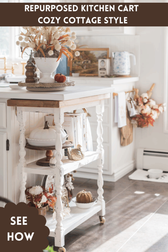 pin it for later DIY Milk painted kitchen cart