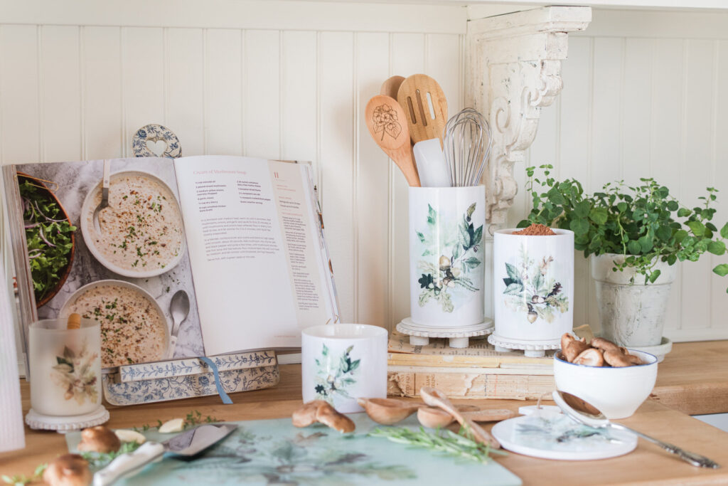 Cosy baking nook in the kitchen