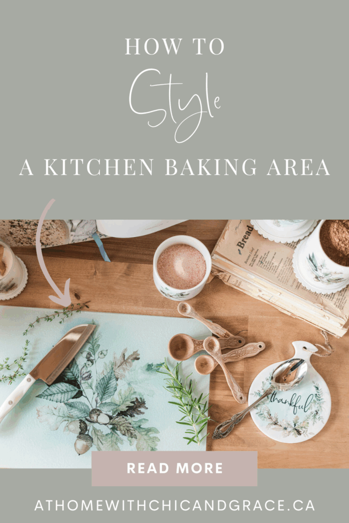 How to style a kitchen baking area for fall