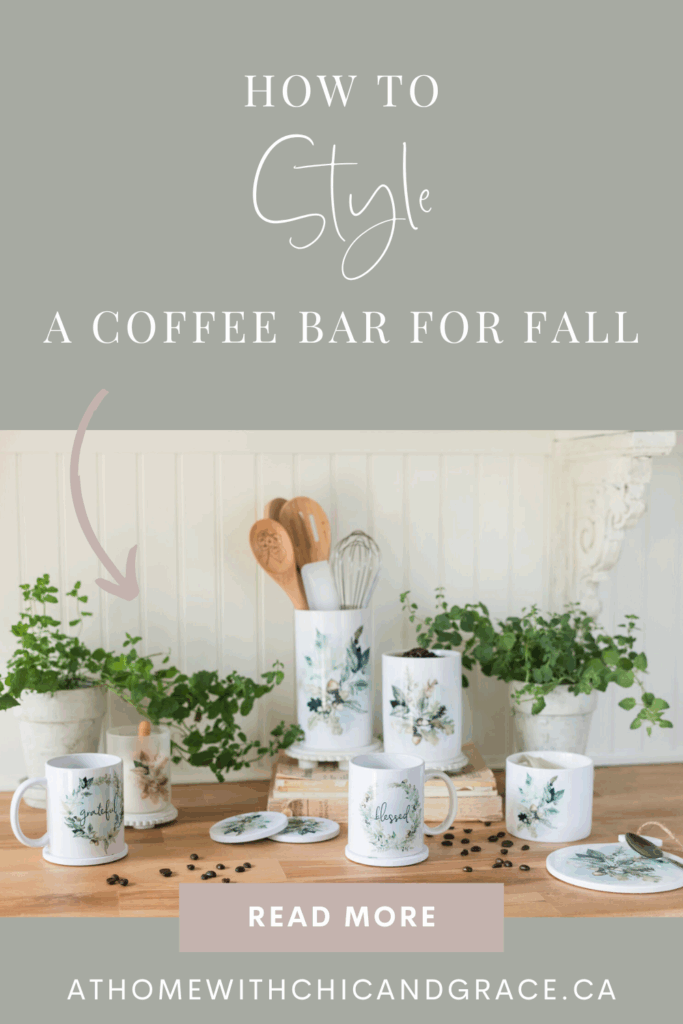 How to style a coffee bar for fall