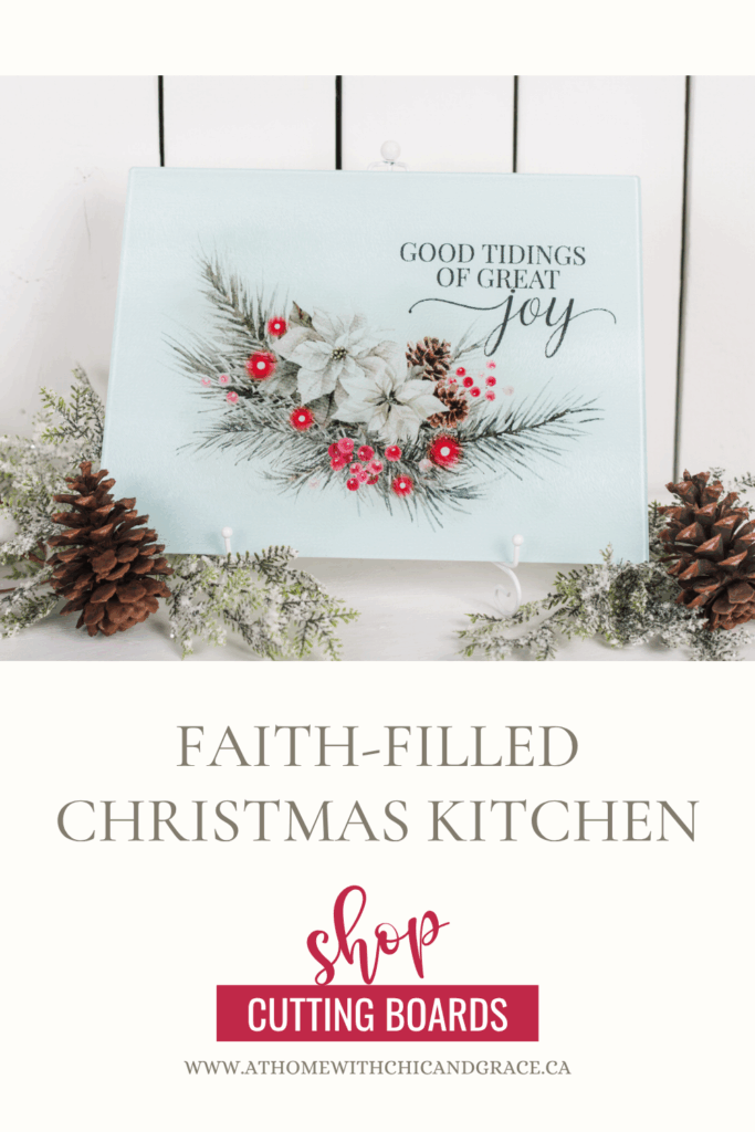 Pin it Christian Cutting Board for Christmas