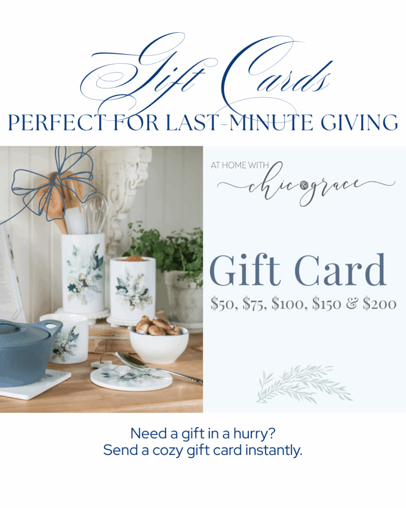Digital gift card graphic for last-minute Christmas gifts