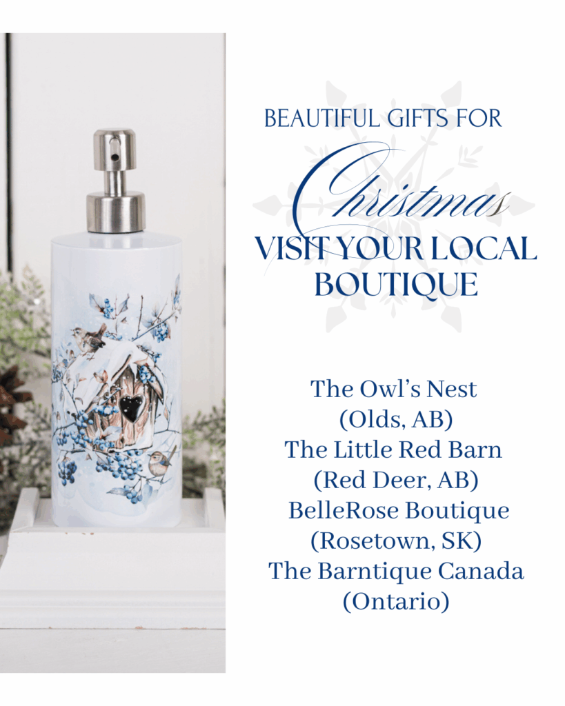 Local boutiques displaying At Home With Chic & Grace collections