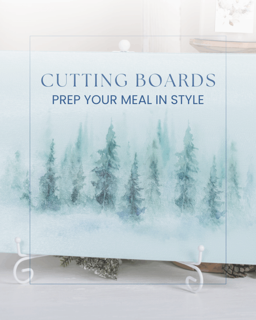 Glass Cutting boards and prep boards for Christmas gifts