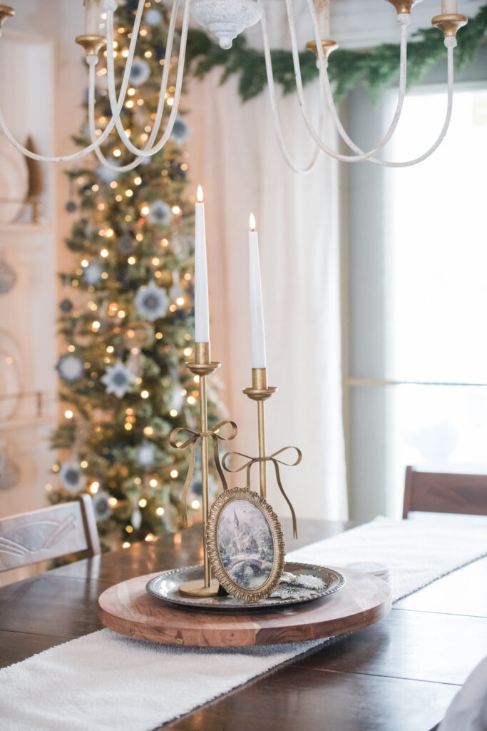 Updated candlesticks with a vintage gold finish