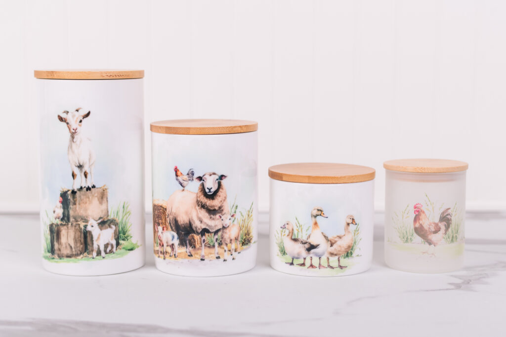 Homestead Collection farmhouse decor canisters 