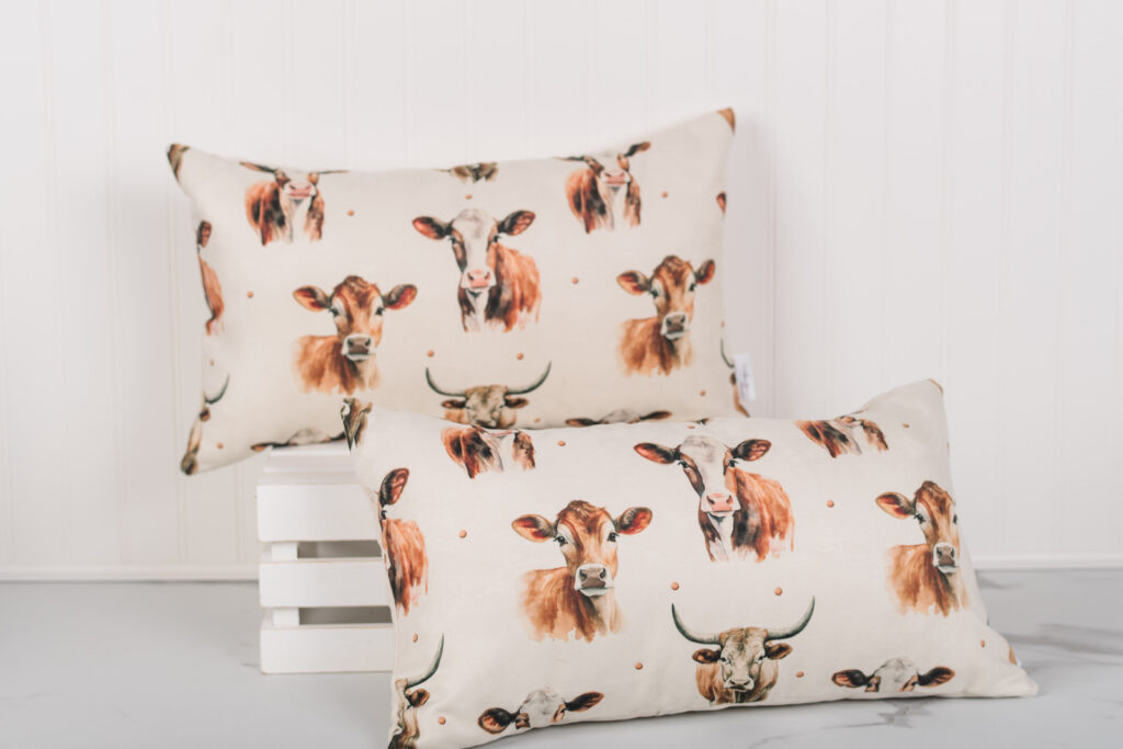 Homestead Collection farmhouse decor pillow adding warmth to a country home