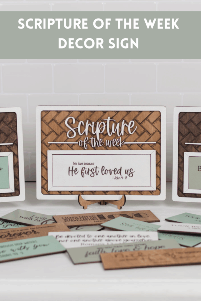 Scripture of the week pin for Pinterest