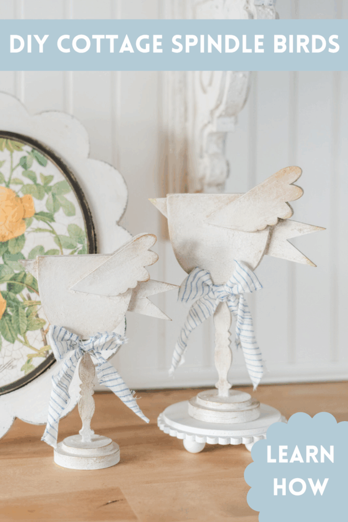 spindle birds DIY home decor