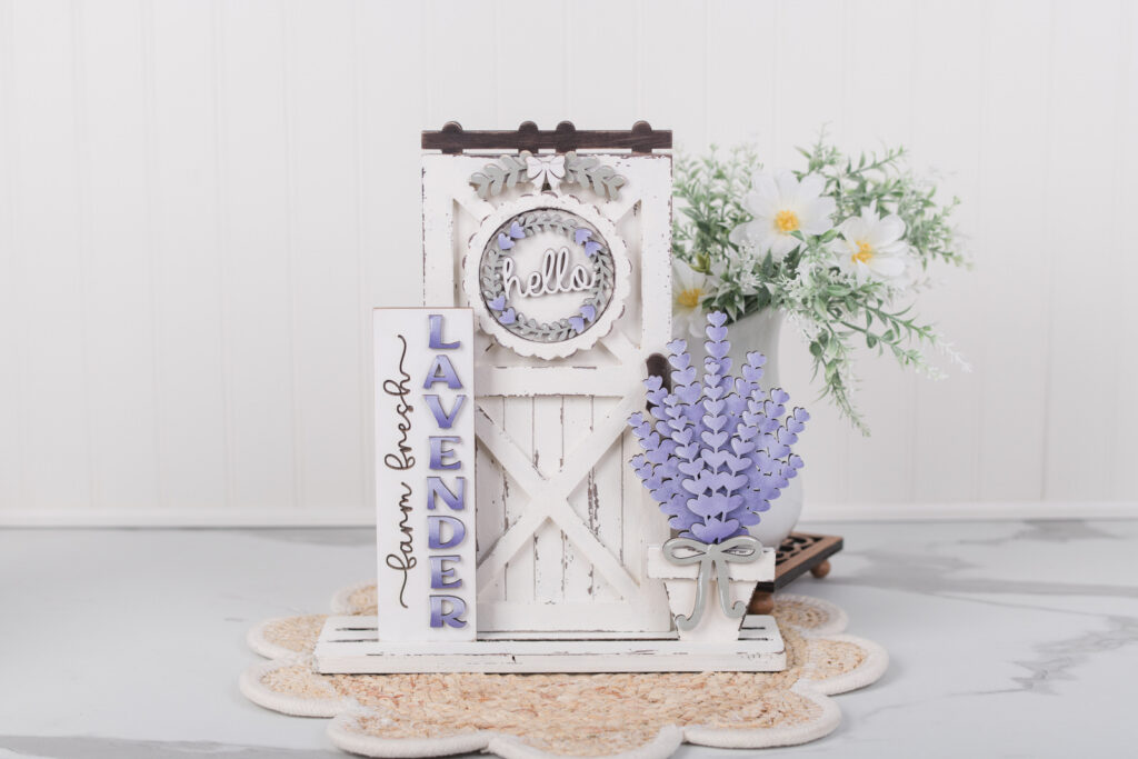 lavender interchangeable porch sign kit