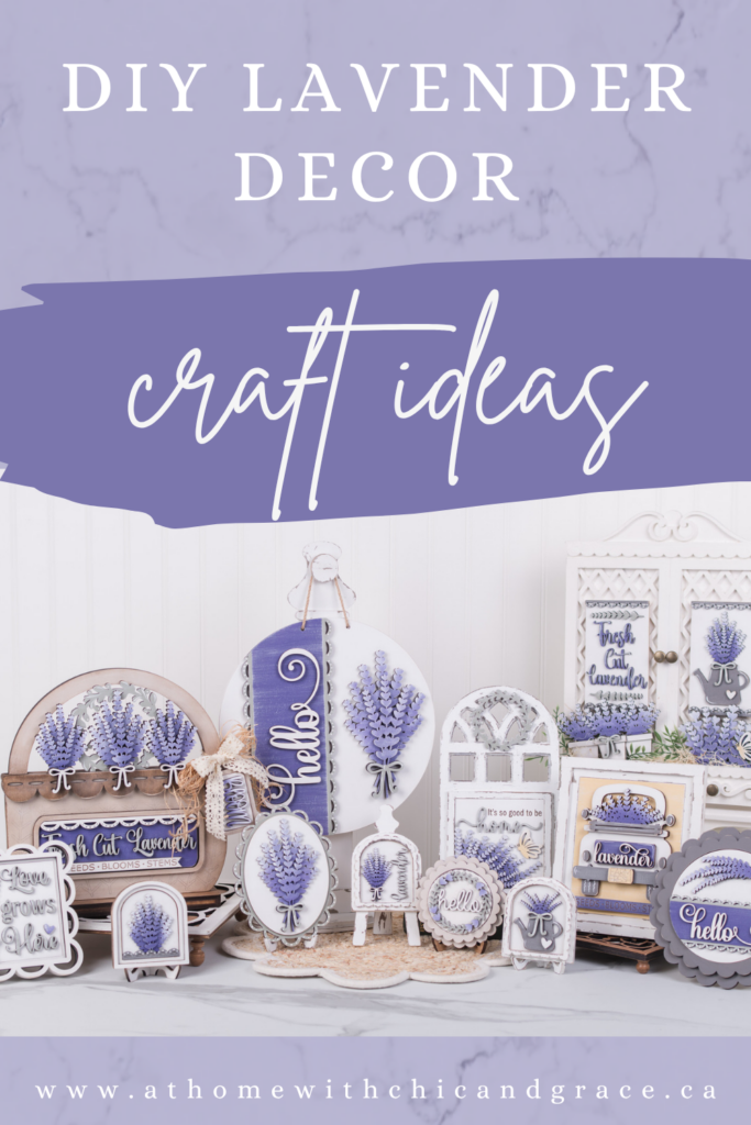 DIY Lavender Decor Craft Kits with Interchangeable Bases Pinterest Pin