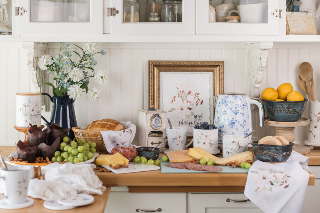 Brunch Buffet styled with the magnolia collection for Summer